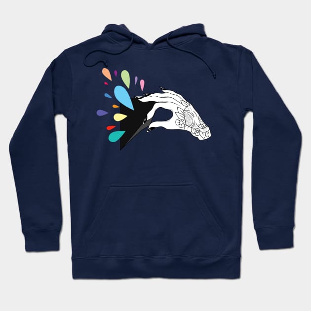 Hand From Within Hoodie by mspinkcloud